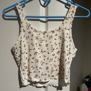 Floral Cream Tank Top